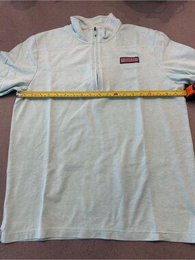 Vineyard Vines Men’s Light Aqua Quarter-Zip Pullover